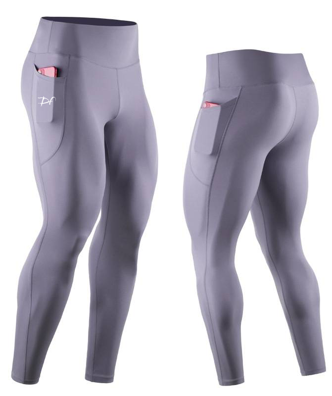 Men's Running Tights Leggings Compression Pants with Phone Pocket